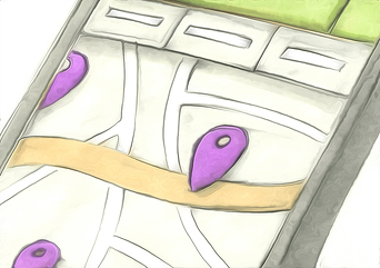Snackpass Storyboard n°5 - Zoom arrière, apparition du téléphone