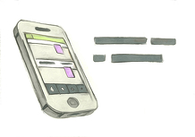 Snackpass Storyboard n°15 - Le téléphone passe à gauche, pop des pastilles réduction